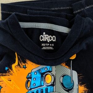 Circo navy blue robot shirt